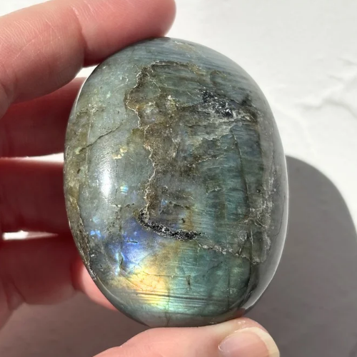 【Labradorite Palm Stone②】マダガスカル産 ラブラドライトパーム