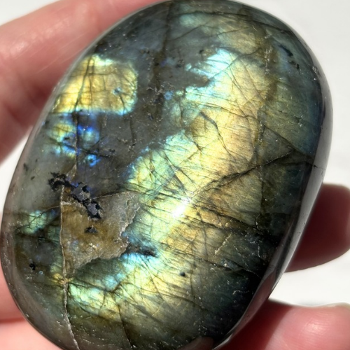 【Labradorite Palm Stone③】マダガスカル産 ラブラドライトパーム