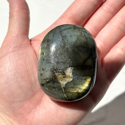 【Labradorite Palm Stone③】マダガスカル産 ラブラドライトパーム