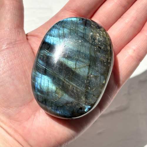 【Labradorite Palm Stone⑨】マダガスカル産 ラブラドライト パームストーン