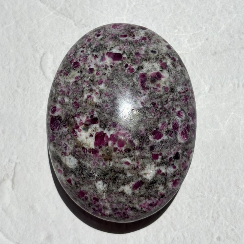 【Ruby in Matrix Palm Stone⑥】インド産 ルビーインマトリックス パームストーン