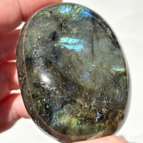 【Labradorite Palm Stone⑨】マダガスカル産 ラブラドライト パームストーン