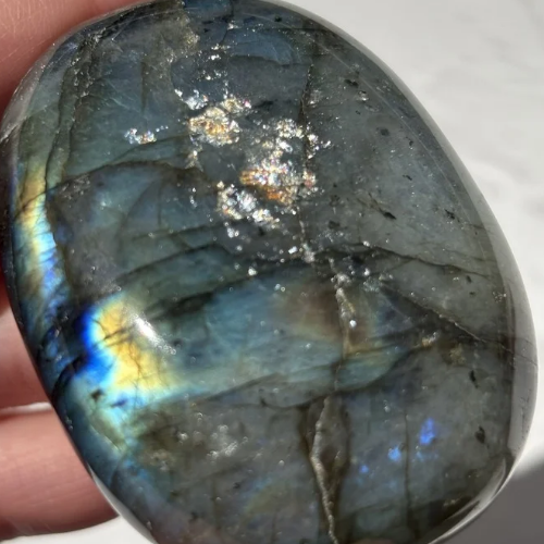 【Labradorite Palm Stone③】マダガスカル産 ラブラドライトパーム