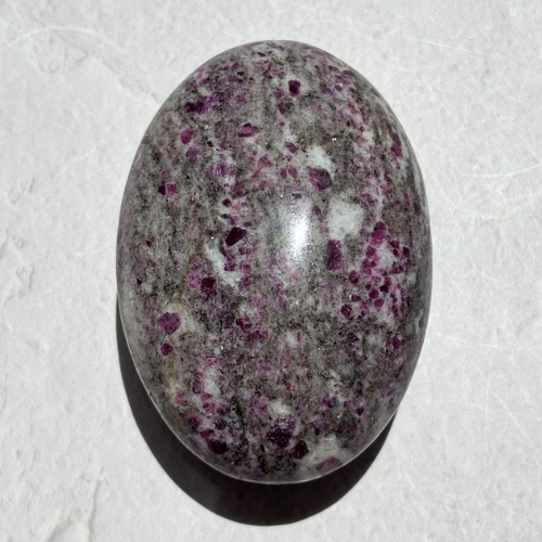 【Ruby in Matrix Palm Stone⑦】インド産 ルビーインマトリックス パームストーン