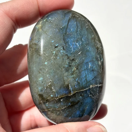 【Labradorite Palm Stone⑥】マダガスカル産 ラブラドライト パームストーン