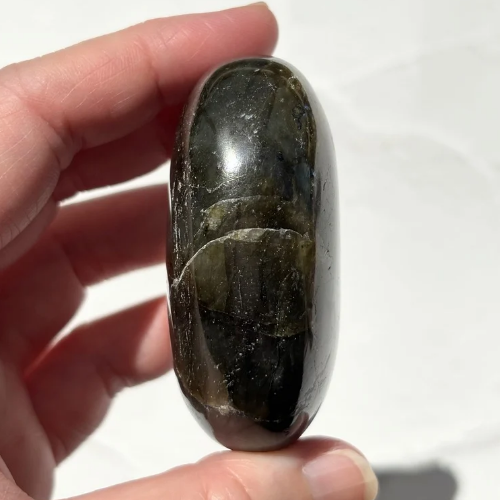 【Labradorite Palm Stone⑦】マダガスカル産 ラブラドライト パームストーン