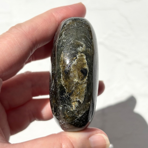 【Labradorite Palm Stone④】マダガスカル産 ラブラドライトパーム