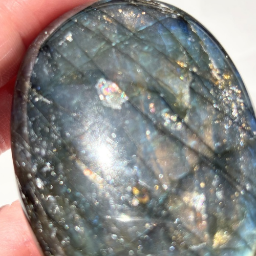 【Labradorite Palm Stone⑧】マダガスカル産 ラブラドライト パームストーン