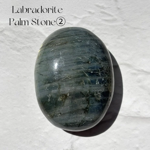 【Labradorite Palm Stone②】マダガスカル産 ラブラドライトパーム
